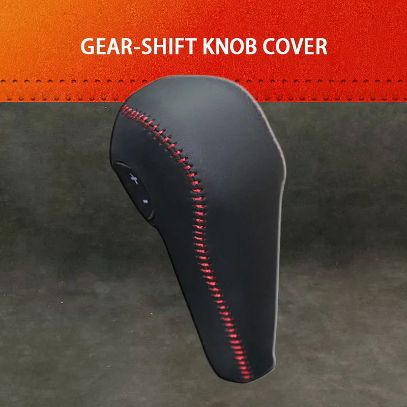 

Genuine Leather Gear Knob Cover for Chevrolet Trax AT Car Gear Shift Knob Gear Stick Case PPC Auto Gear Shift Collars