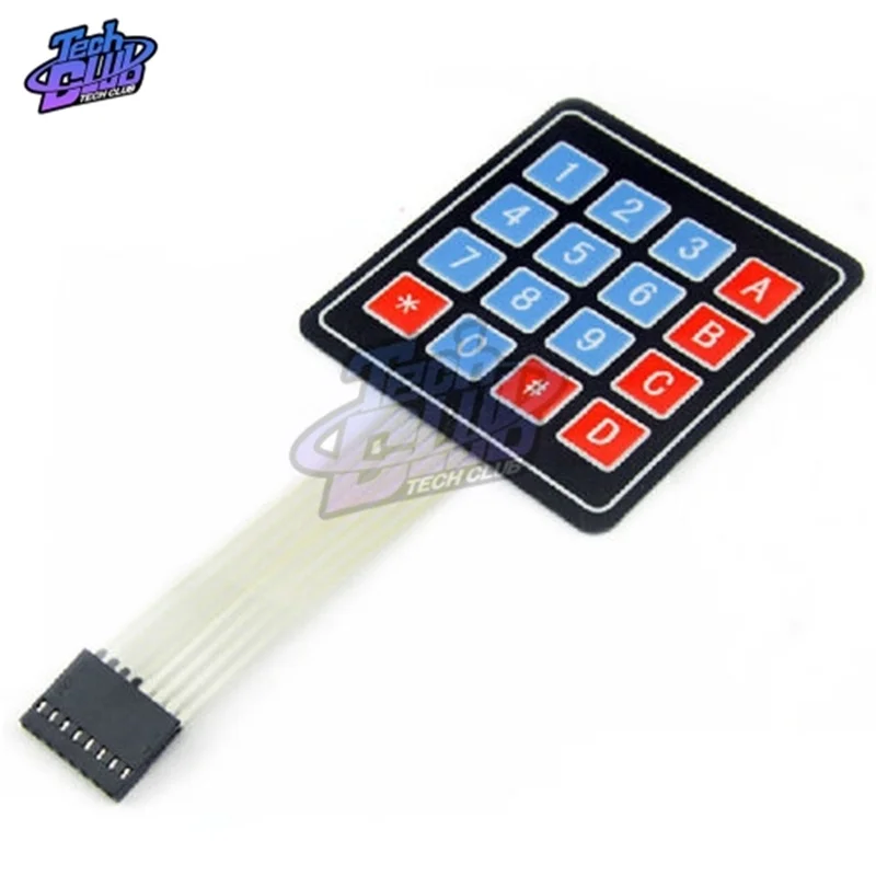 16 клавиш 4*4 мембранная переключатель Клавиатура Матрица 4X4 для Arduino Набор