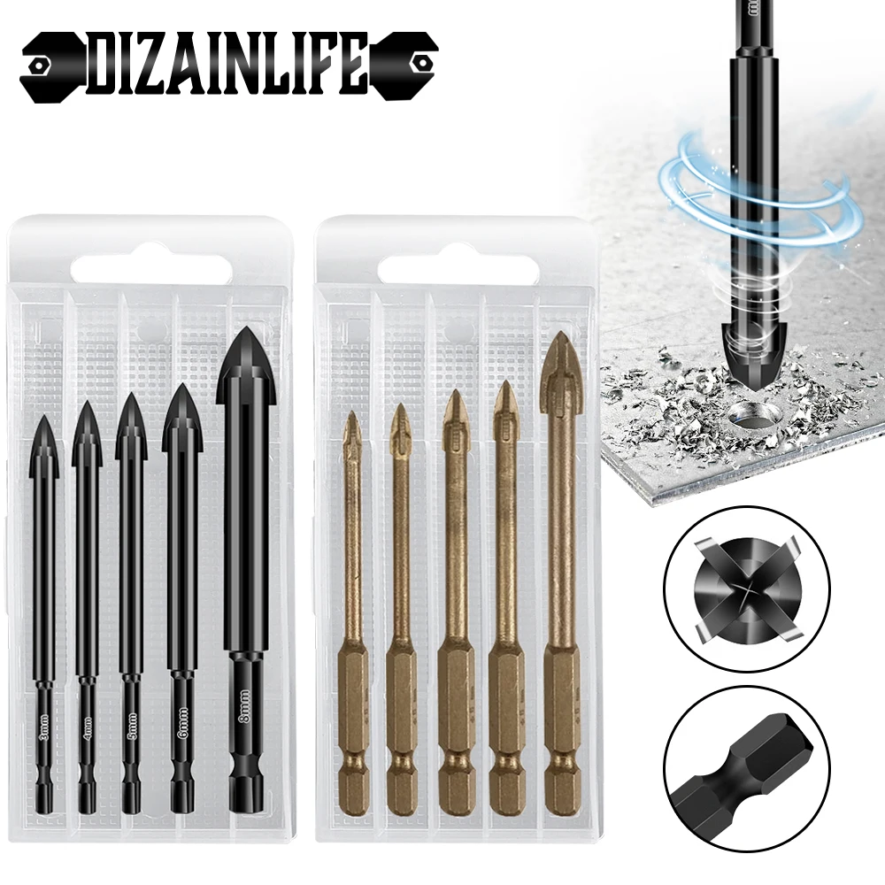 

Набор сверл для стекла, керамики, бетона, твердого сплава