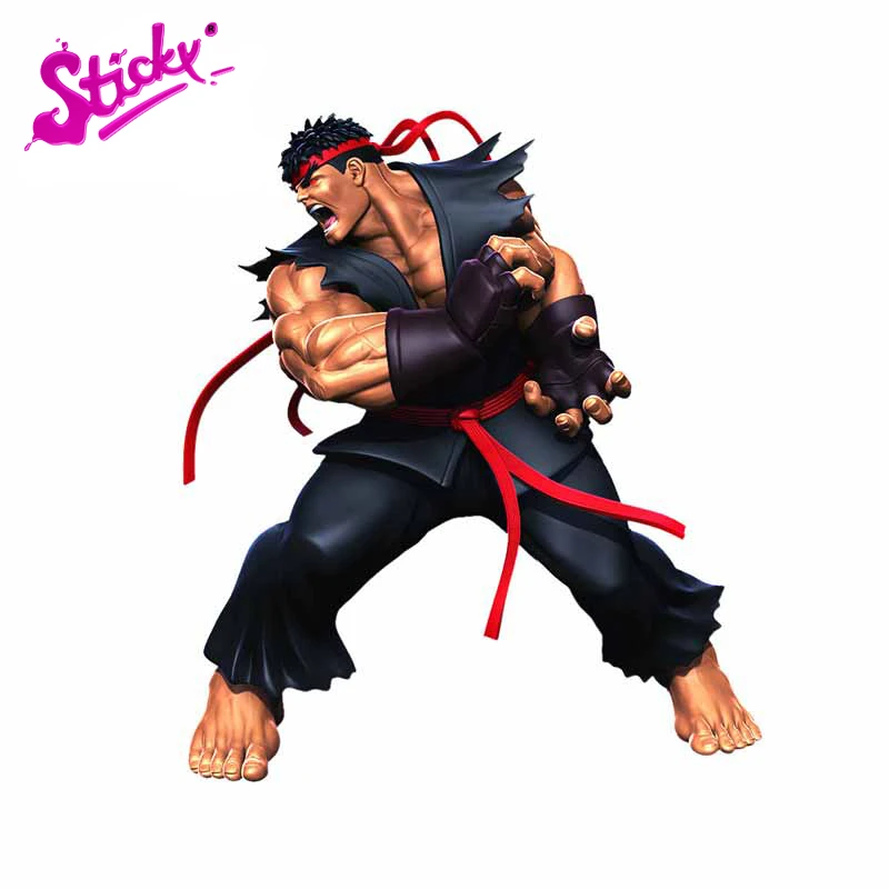 

STICKY Fighter RYU Arcade Game Anime Car Sticker Decal Decor For Auto Motocross Racing Laptop Helmet Trunk Wall