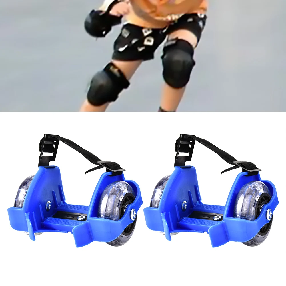 Игрушки 1 пара красочные мигающие ролики Вихрь шкив вспышки колеса пятки