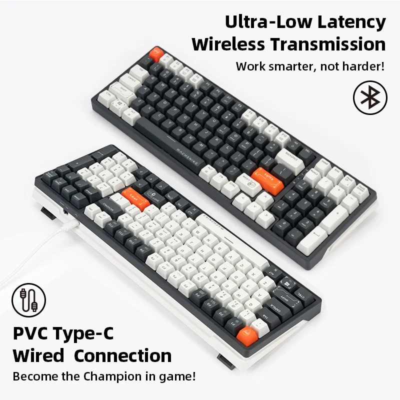 

Клавиатура Machenike K600 Беспроводная игровая, Bluetooth, 100 клавиши