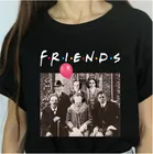 Женская футболка с коротким рукавом, с изображением друзей и женщин