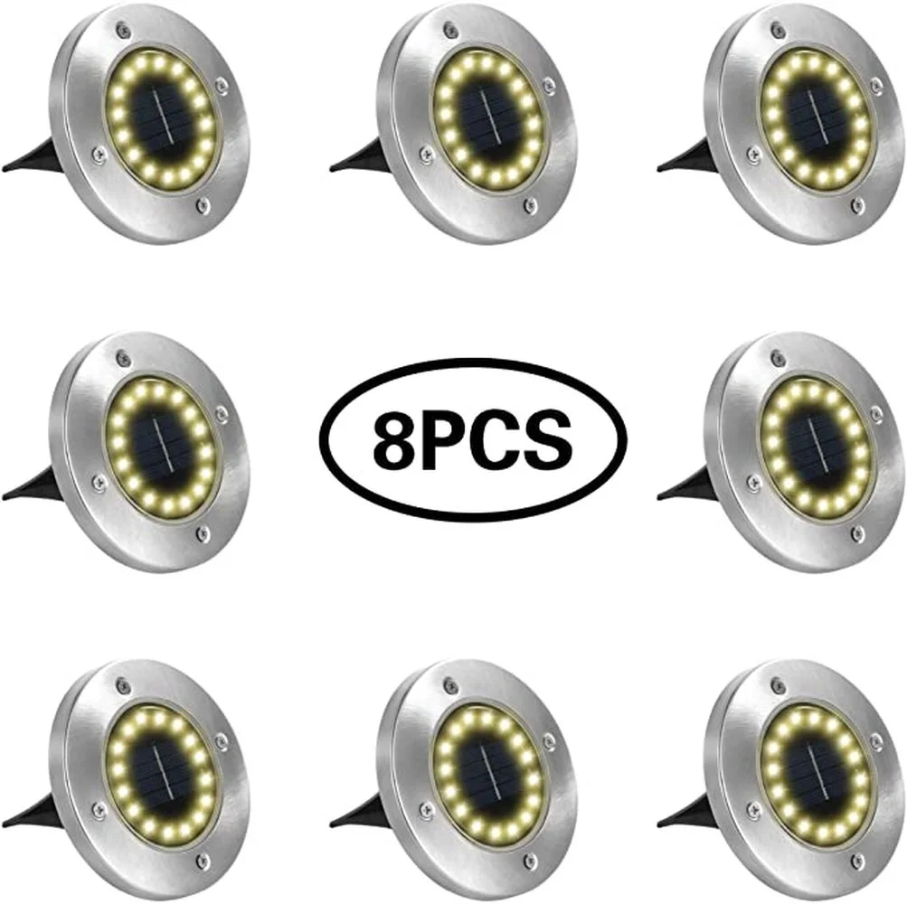 

10/20 LED Solar Lawn Yard Led Solar Lights Buried Solar Garden Light Waterproof Outdoor PathWay Floor Under Ground Spot Lamp