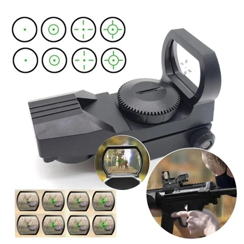 Охотничий оптический прицел на планку 20 мм голографический с зеленой точкой