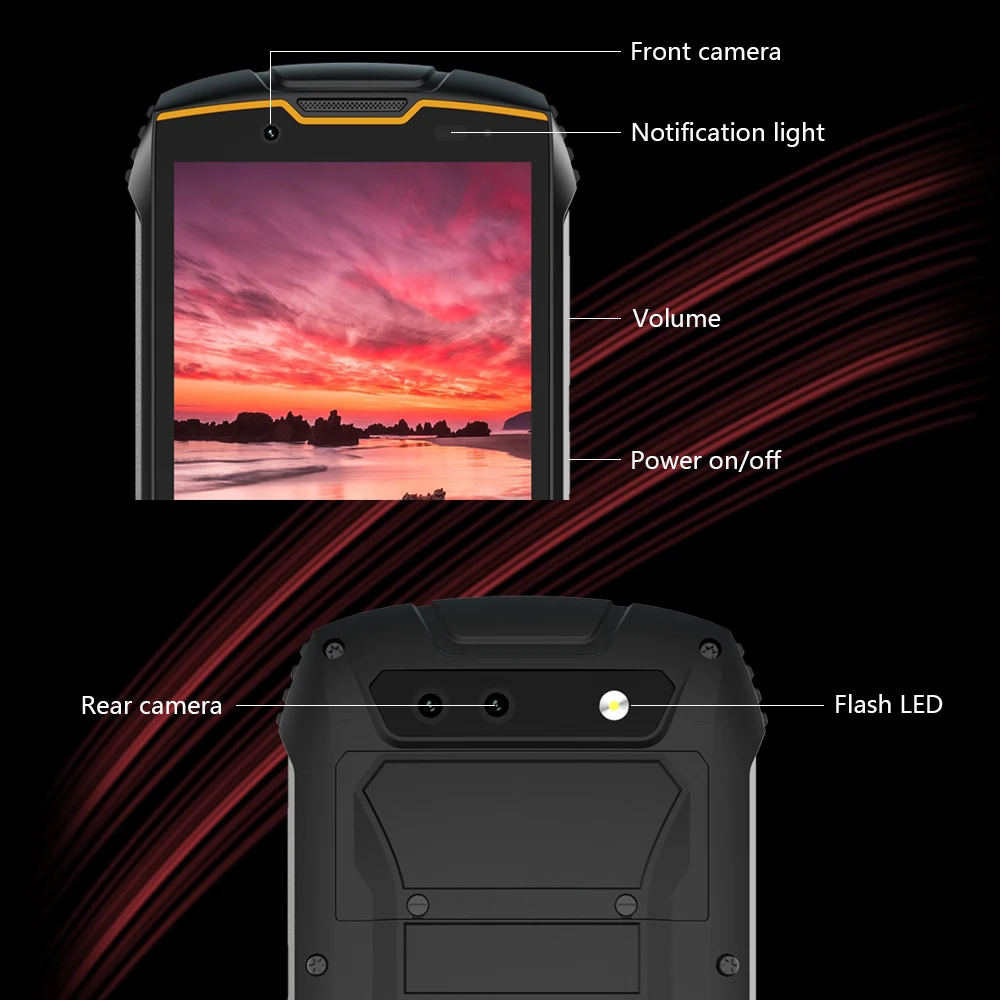 Смартфон Cubot KingKong MINI IP65 водонепроницаемый 4 дюйма QHD + 18:9 2000 мАч 4G две SIM карты 3 Гб 32