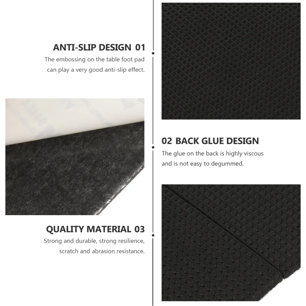 

10Pcs Self Adhesive Furniture Pads Wood Floor Protector Non Slips Protection Mat