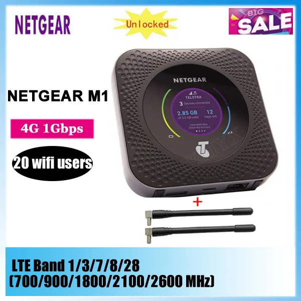 Оригинальный разблокированный мобильный роутер Netgear Nighthawk M1 4GX Gigabit LTE 1000 Мбит/с Wi Fi