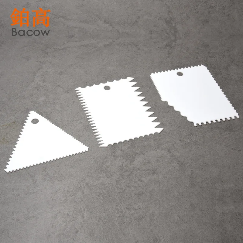 Пластиковые формы для торта крема скребок набор из 3 кремов укладки гребень