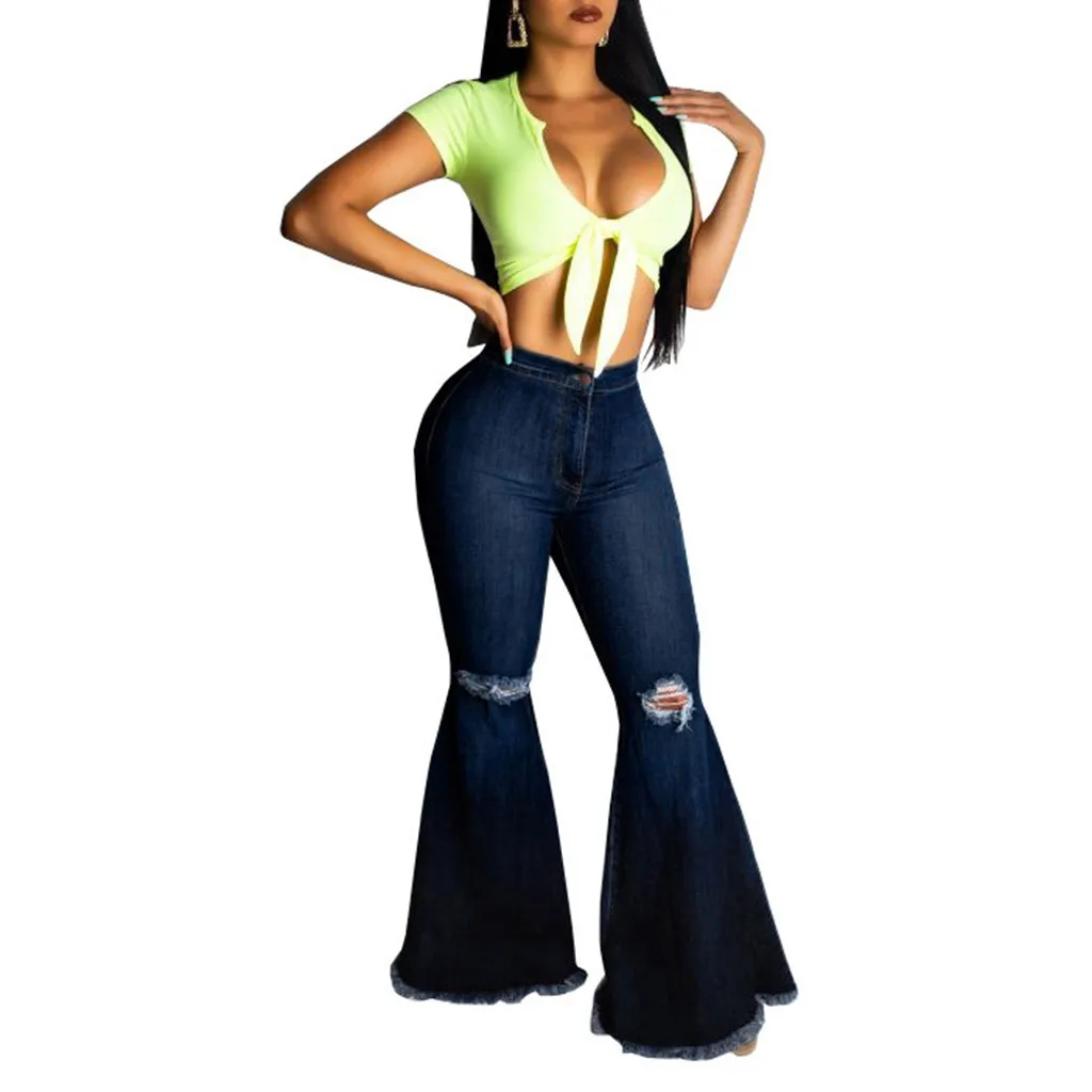 Джинсы для женщин джинсы с высокой талией женские рваные узкие эластичные стрейч