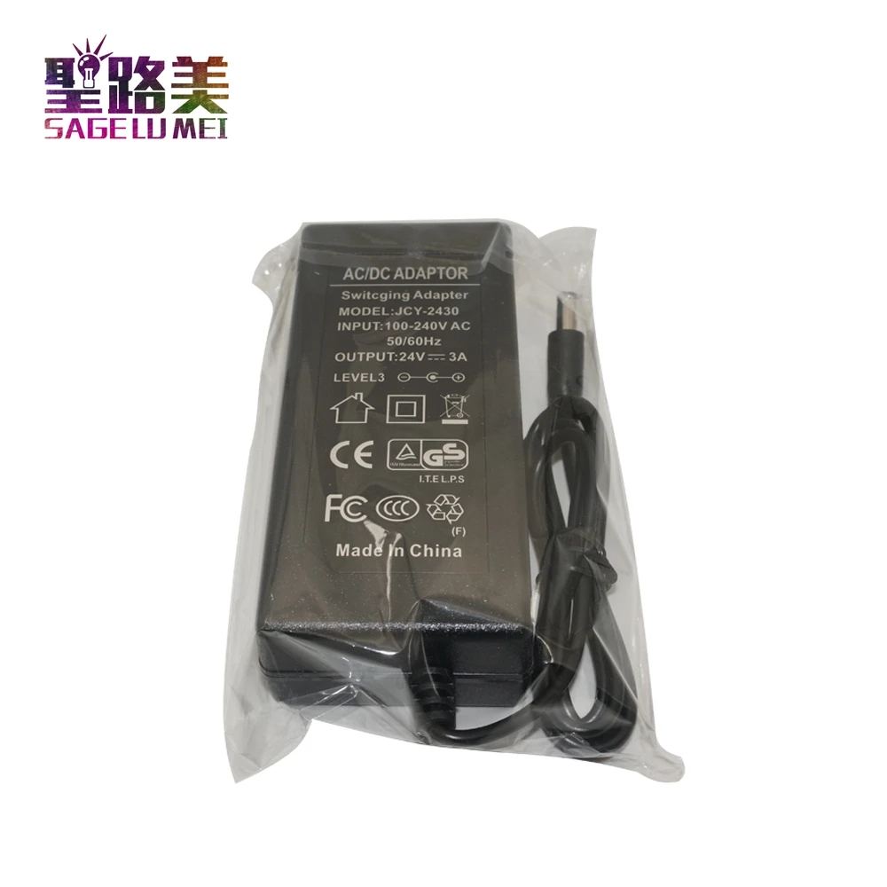 Адаптер питания для светодиодных ламп 24 В постоянного тока 1 А 2 3 5 источник от 120