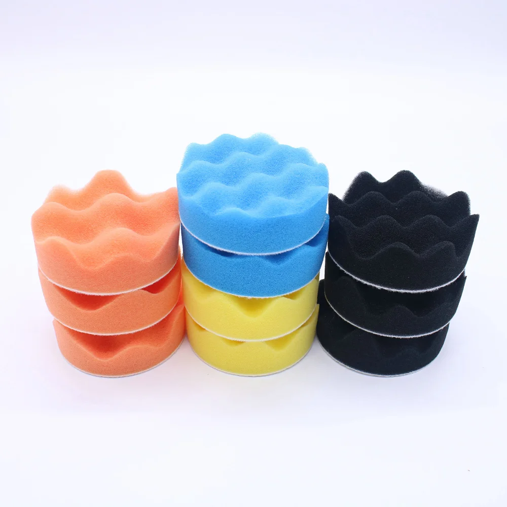 

31PCS 3 inch Waxing Sponge Wheel Self Adhesive Polished Sponge Pads Sealing Buffer for Car