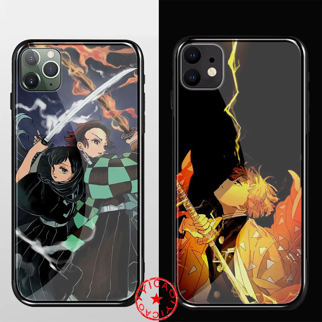 Чехол из закаленного стекла чехол для iPhone 5 5S SE 6 6S 7 8 Plus 11 Pro X XR XS Max Pro