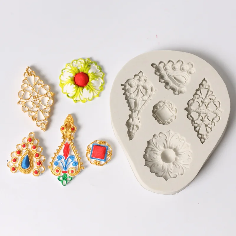 1 шт. силиконовые формы для помадки в форме алмаза|Формы тортов| |