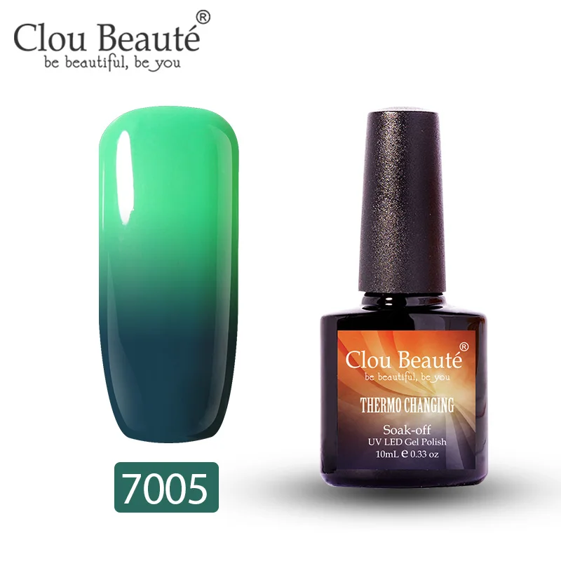 7005 Clou Beaute гель-лак, меняющий цвет в зависимости от температуры, гибридный УФ-лак для ногтей, стойкий, растворимый гель, 10 мл - Цвет: 7005