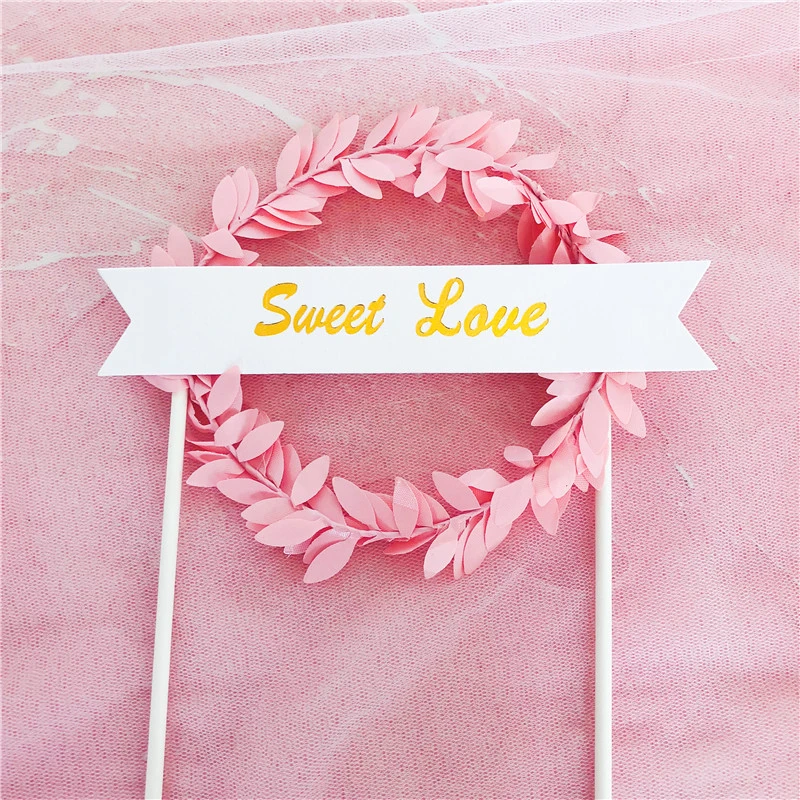 1 шт. цветочный венок топпер для торта кекс сделай сам топ флажки Baby Shower 1-й день