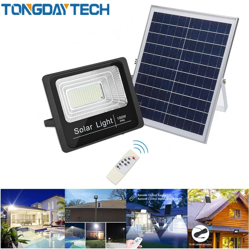Прожектор на солнечной батарее TONGDAYTECH 25 Вт 40 60 100 светодиодный точесветильник