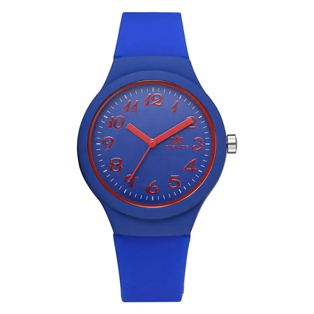 

Women's Fashion White numeral Watches New Brand Ladies Quartz Wristwatch Simple Retr Montre Femme With Silica gel Band Clock