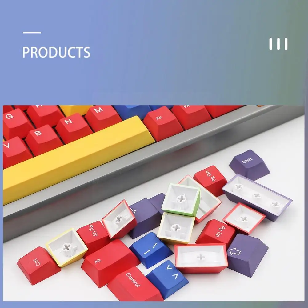 

Колпачки для механической игровой клавиатуры O7P9, 131 клавиш, цвет