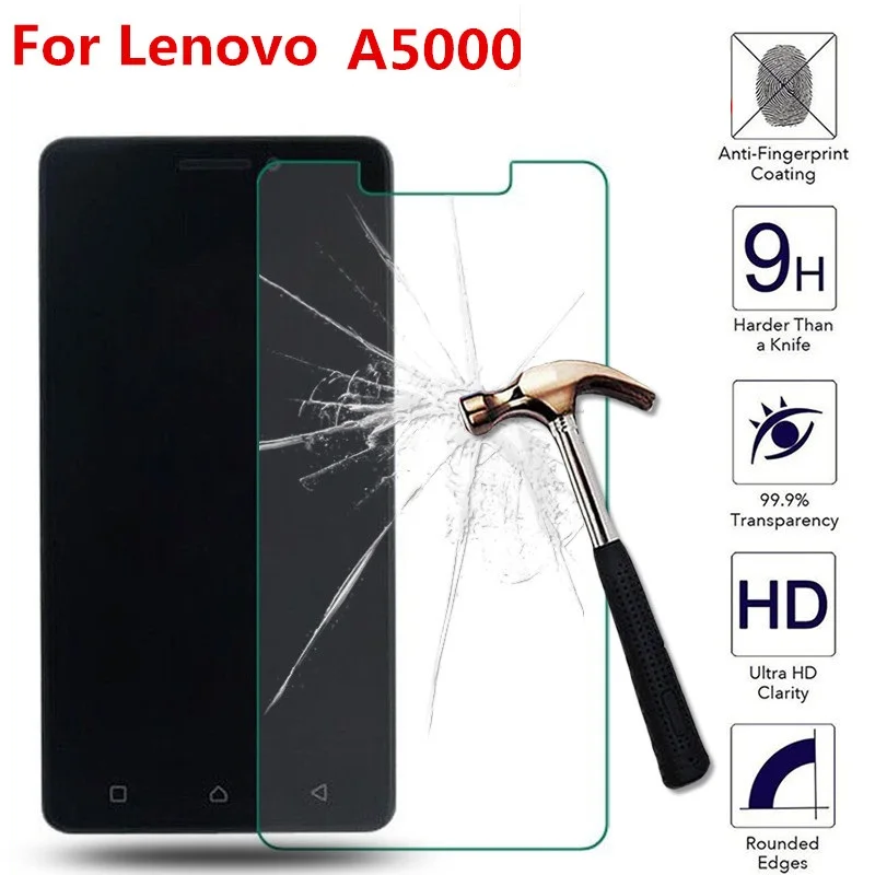 Взрывозащищенное Закаленное стекло для Lenovo A5000 Защитная стеклянная пленка на