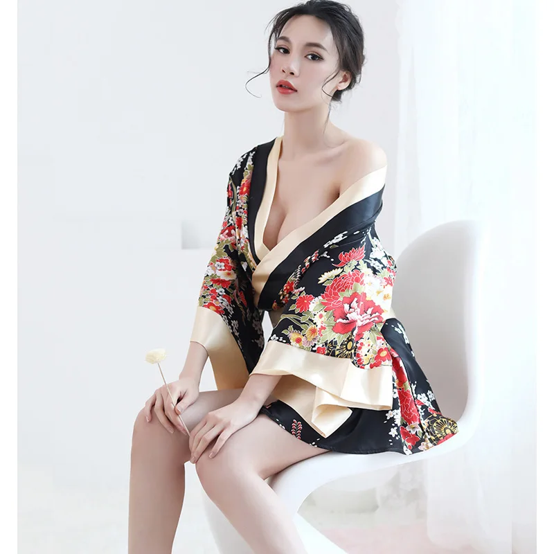 Sexy Japanese Kimono women Erotic Cosplay Sex Lingeries Costumes Women Uniform Game Adult Role Play Student |