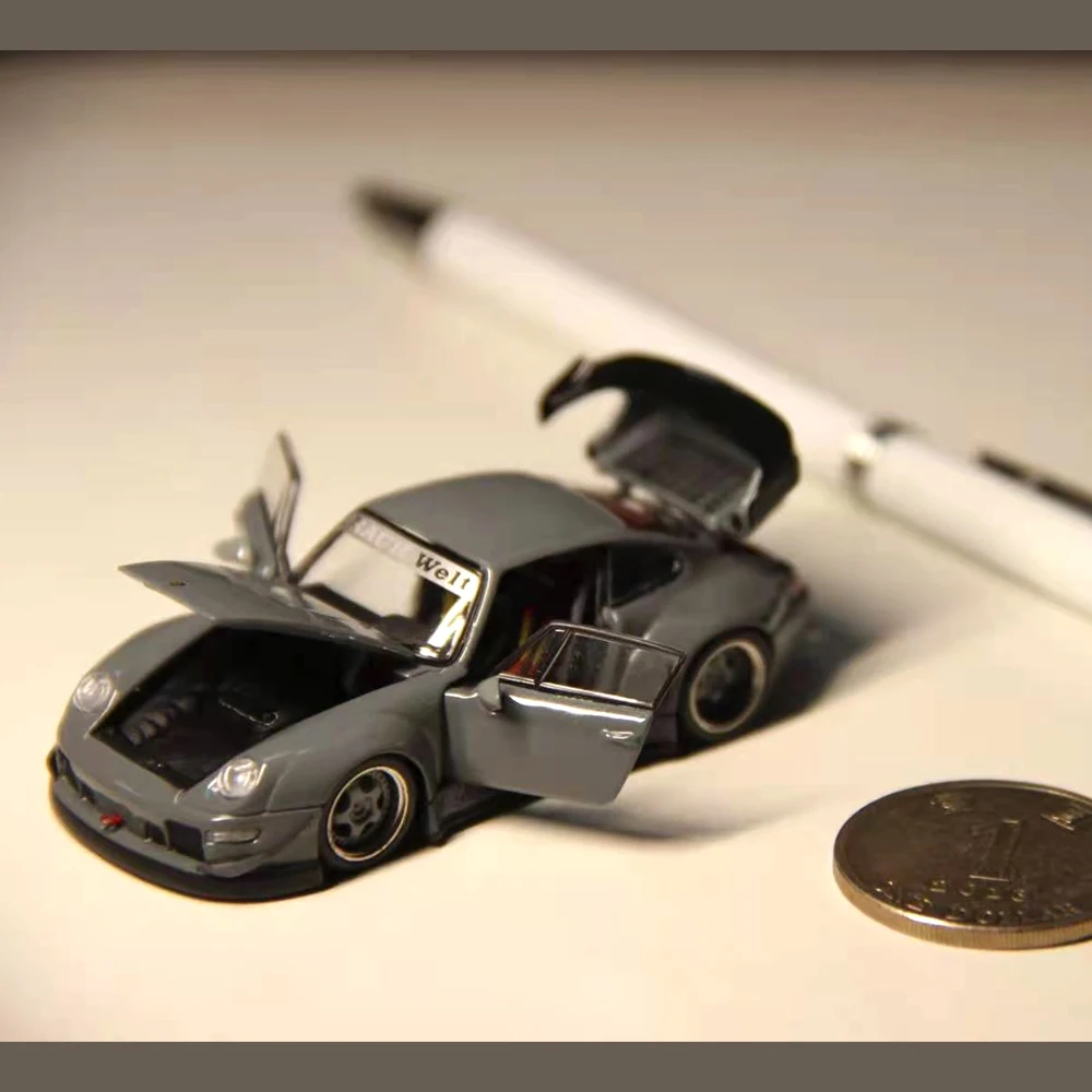 

PGM 1/64 модель автомобиля RWB 993 Литые Автомобильные открытые двери коллекционные подарки