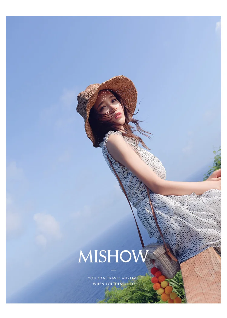 Mishow Женское платье-миди с оборками Многоуровневое платье Летниое повседневное шифоновое платье для женщин Пляжное платье MX18B1178