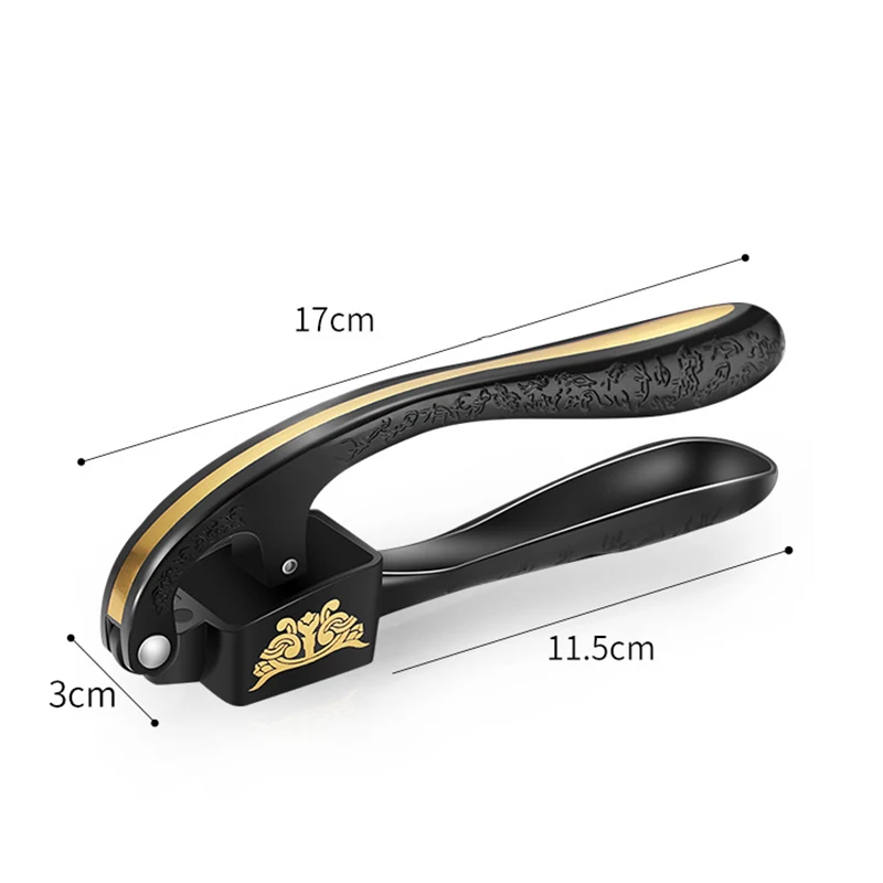 

DEOUNY Creative Ginger Garlic Masher Zinc Alloy Home Manual Easy Clean Press for Garlic Durable Garlic Crusher Kitchen Tools