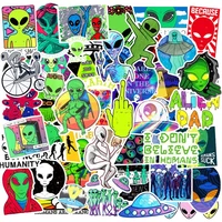 103050pcs alien ufo stickers for laptop motorcycle helmet diy waterproof decoration graffiti aesthetic cool sticker decals