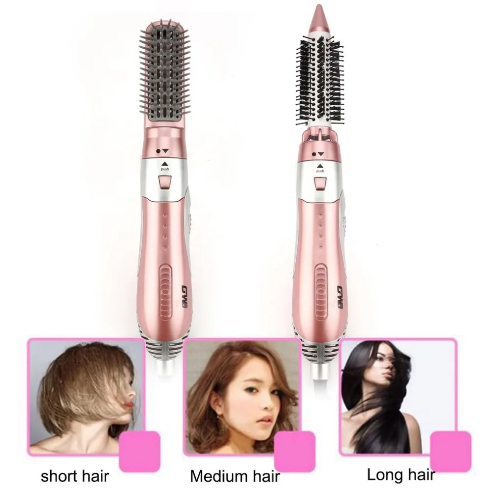 2 в 1 фен Многофункциональный выпрямитель для волос расческа и завивка Расческа