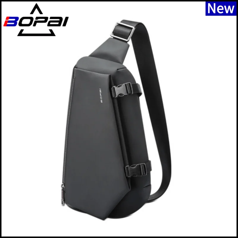 

BOPAI 2021 Multifunction Crossbody Bag for Men Anti-theft Shoulder Messenger Bags Male Waterproof Short Trip Chest Bag Pack New