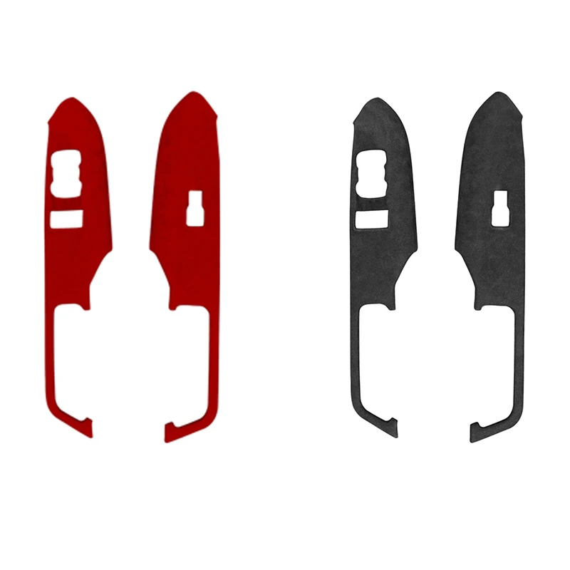 

Поворотный меховой замшевый автомобильный дверь окно подъемник переключатель панель декор крышка отделка наклейка для Ford Mustang 2015-2020