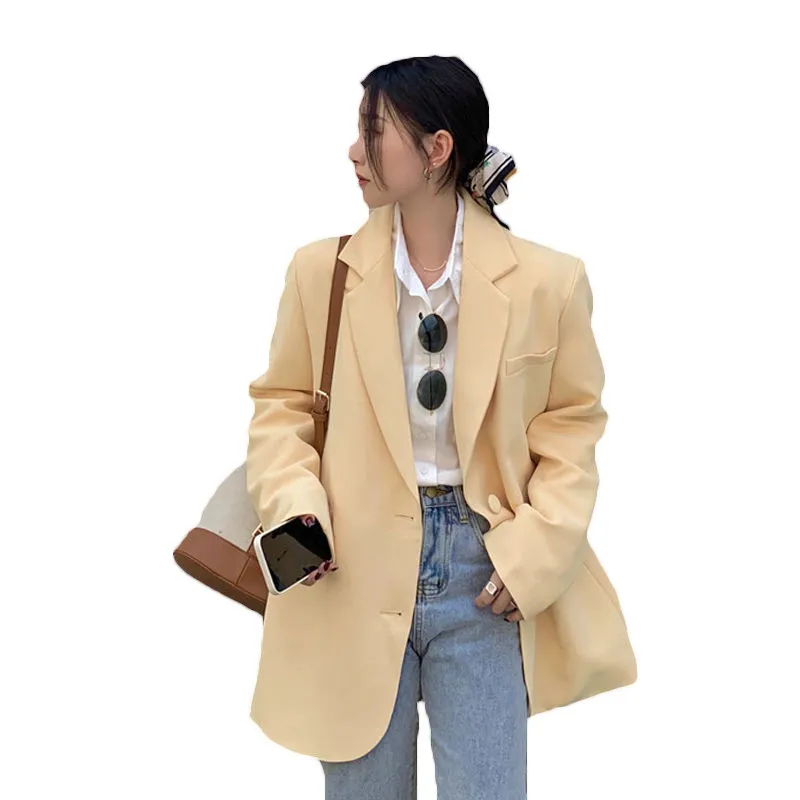 Suit Jackets Spring Autumn Blazers Suits Women's Clothing 2023 New Korean Loose Thin Casual Blazers Coats Girls Outerwear AC15
