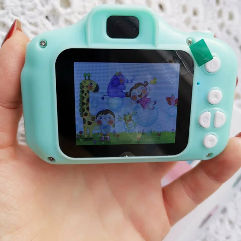 Цифровая мини-камера игрушки 2 дюймов HD экран заряжаемый дети мультфильм милые детские игрушки наружная Фотография реквизит для ребенка день рождения