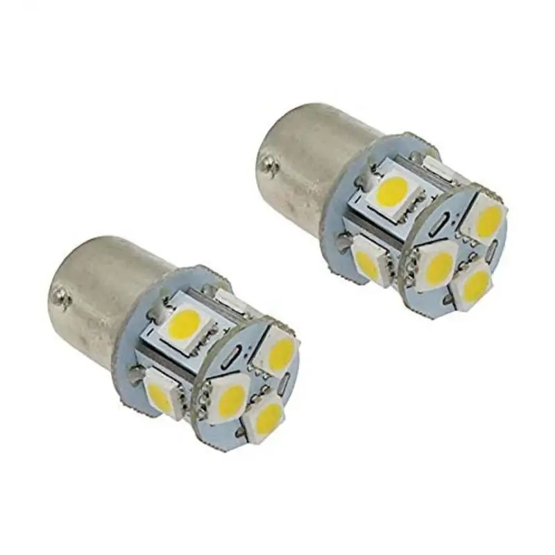 2 шт. BA15S R5W 1156 5050 8SMD светодиодный автомобисветодиодный поворотники стояночные