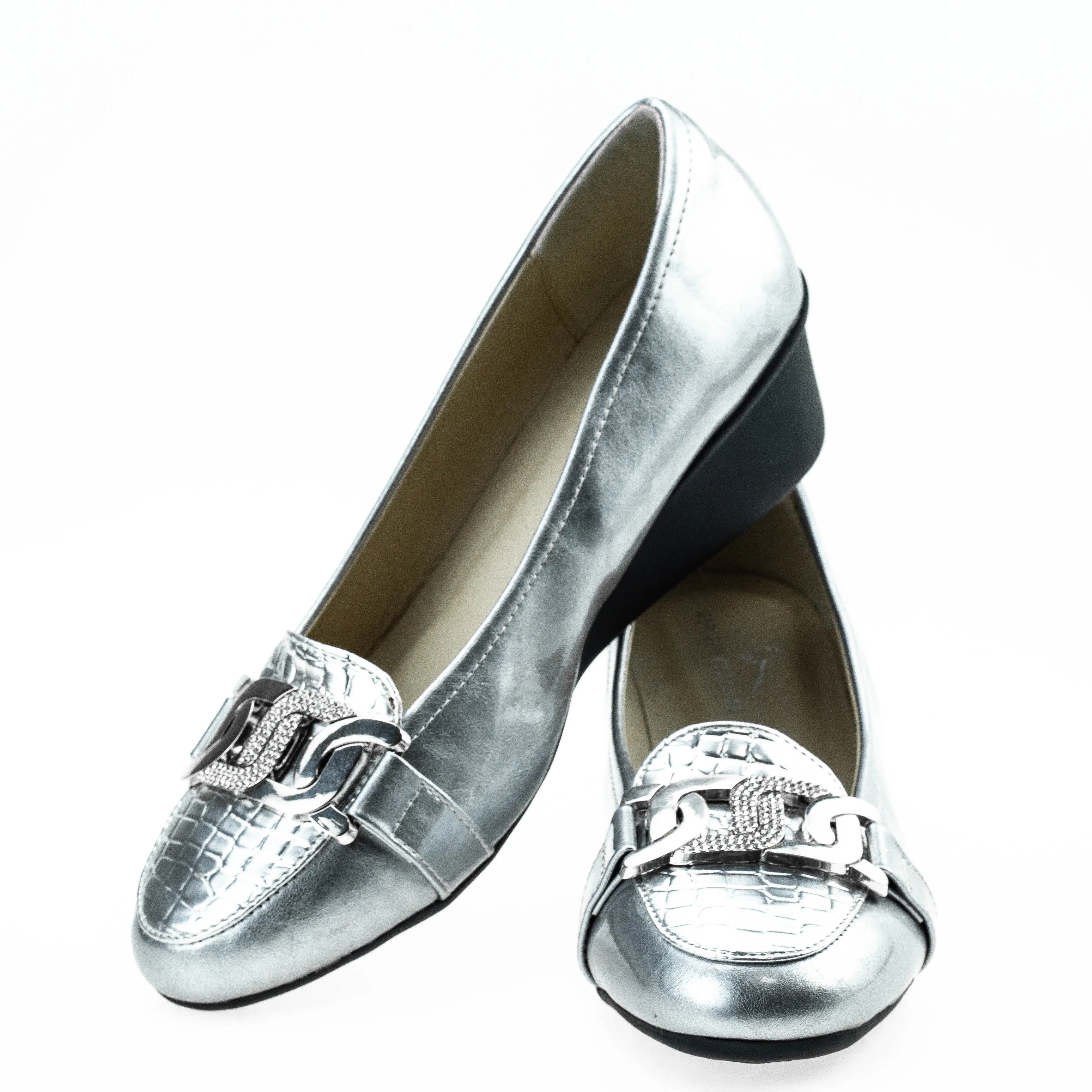 New Arrivals Girls Chain Fashion Women Loafers Slip on Ballet Shoes 9087-5 Classic Wedge Heel ChicLeather Ballet Shoes for Lady