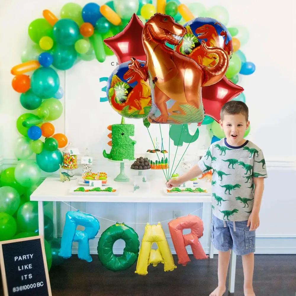 Патио воздушный шар с динозавром динозавр вечерние украшения джунгли для