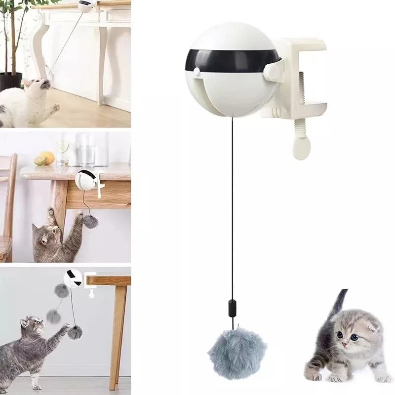 

Cats Games Electric Automatic Lifting Interactive Cat Ball Toy Kitten Accessories Puzzle Smart Teaser Toys Pet Supply Lifting