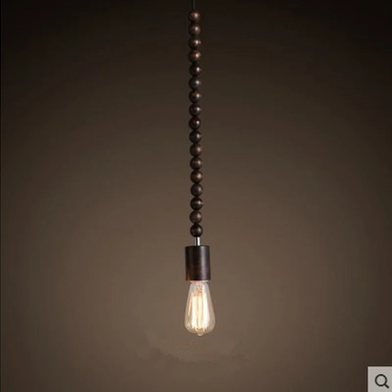 Современный подвесной светильник в стиле ретро натуральный дуб деревянные