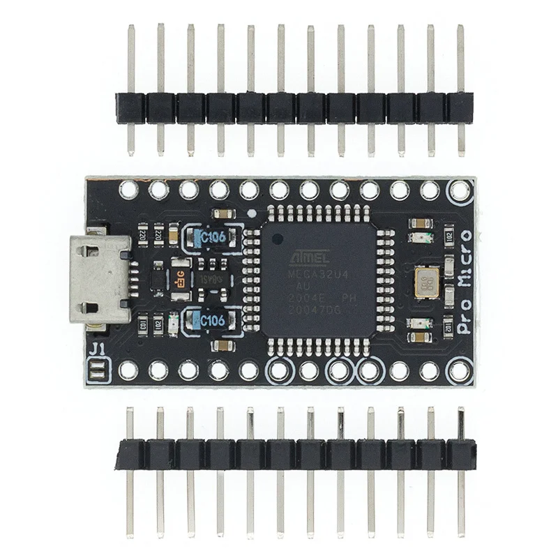Pro Micro ATMEGA32U4 5V/16 МГц модуль с Загрузчиком для arduino Мини USB/Micro USB 2 ряда штыревой
