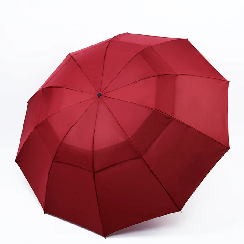 Large Folding Women Umbrella Rain Men Double layer Big Travel Waterproof Male Parasol for 3-4 people 125CM Diameter | Дом и сад