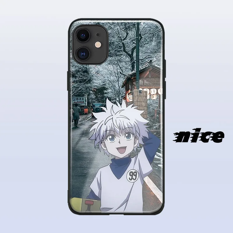 Защитный чехол для телефона из мягкого силикона с изображением персонажа Килуа из аниме "Охотник х Охотник" для iPhone SE 6s 7 8 Plus X XR XS 11 12 Mini Pro Max Самсунг.
