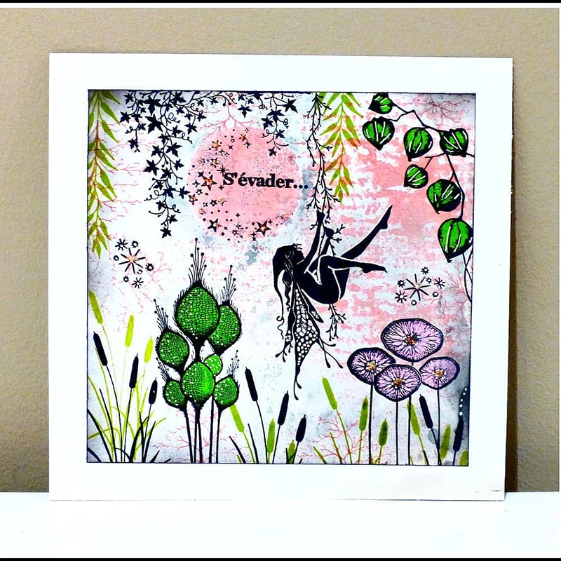 Играть Сказочный фон ясный Штамп для DIY скрапбук/визитная карточка/Дети