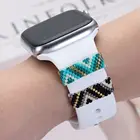 Декоративное кольцо-талисман для Apple Watch, ремешок, богемное украшение, силиконовый ремешок для смарт-часов, аксессуары для iwatch, браслет, новинка 2022