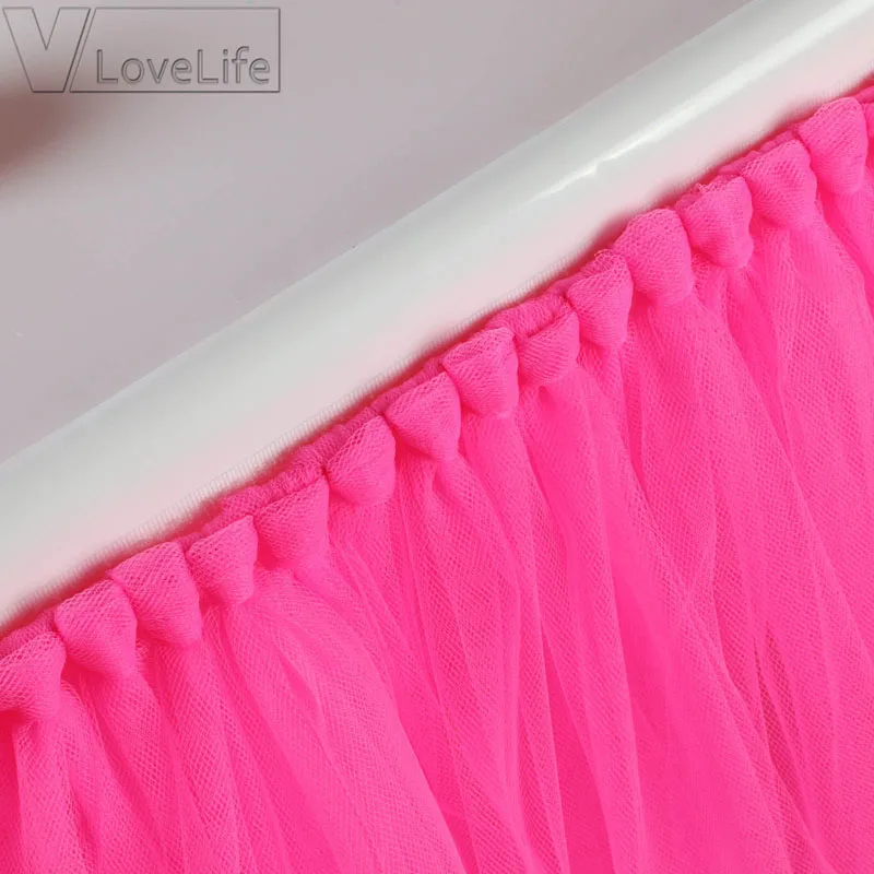 Ярко-розовая юбка-пачка фатиновые юбки для стульев детская Праздничная юбка