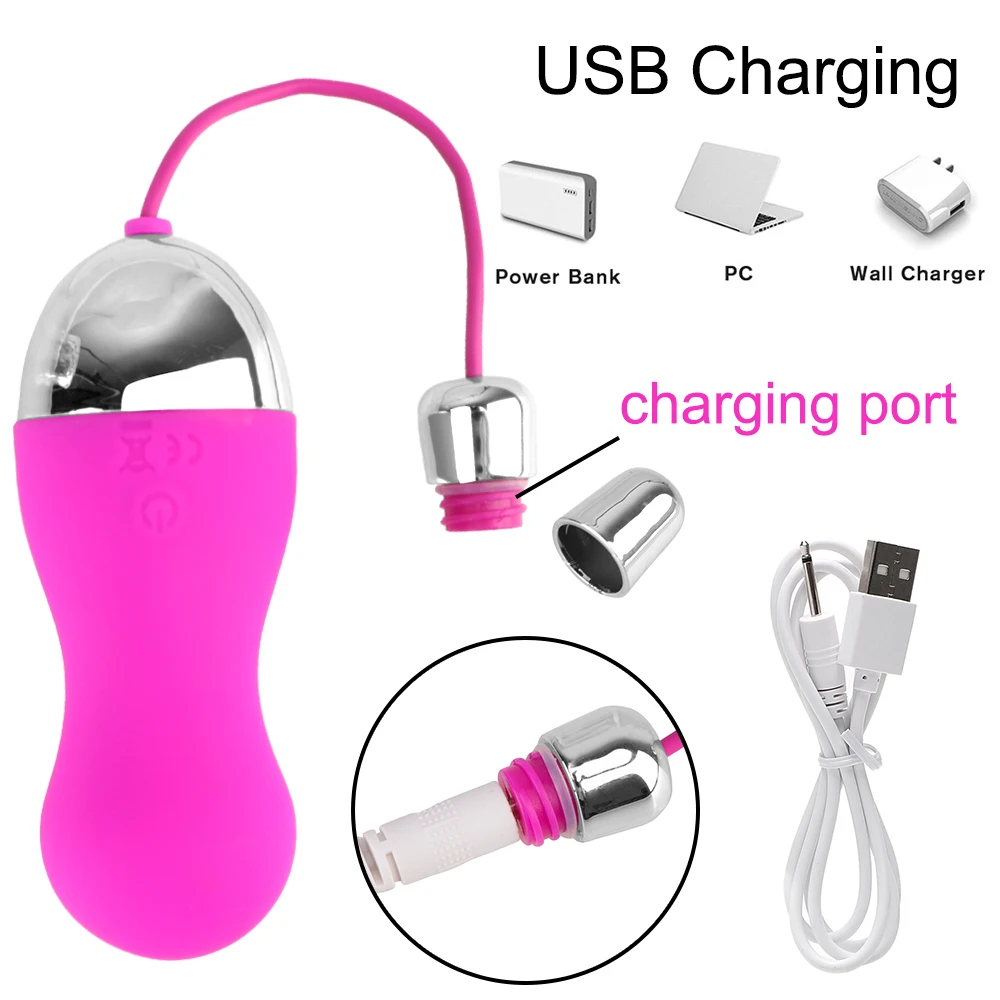 Шарик кегеля для женской мастурбации USB-зарядка вагинальный вибратор