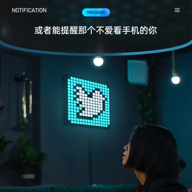 Kopen Divoom Pixoo Vj Grote Panel Pixel Led Scherm Bluetooth Fotolijst Muur Opknoping Stage Bar Decoratie