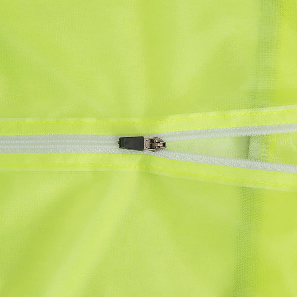 Ультратонкий дышащий светоотражающий дождевик на молнии для езды велосипеде