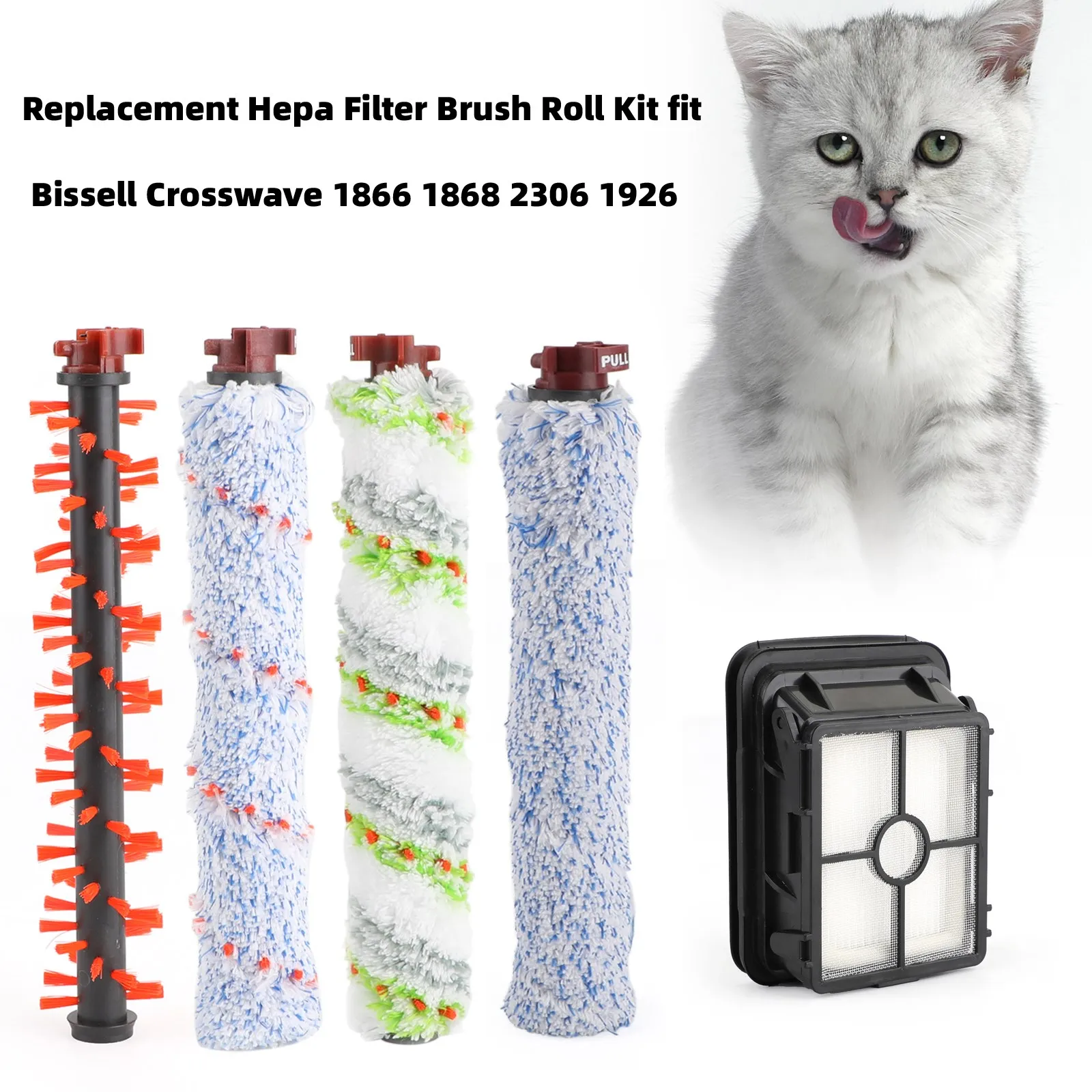 

Набор сменных Hepa-фильтров для Bissell, Crosswave 1866, 1868, 2306, 1926
