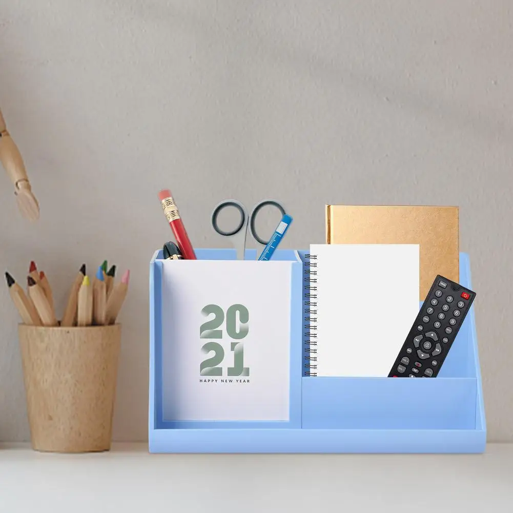 

Настольный календарь 2021, многофункциональный настольный органайзер, стеллаж для хранения, органайзер для карандашей, два в одном, календар...